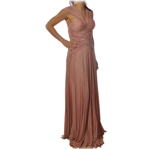 Elisabetta Franchi - Long Model with Bodice - Pink - Dress - Made in Italy - Luxury Exclusive Collection - Avvenice^ Jackets | Dresses