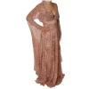 Elisabetta Franchi - Long Sleeveless Dress - Dark Orange - Dress - Made in Italy - Luxury Exclusive Collection - Avvenice