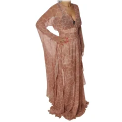 Elisabetta Franchi - Long Sleeveless Dress - Dark Orange - Dress - Made in Italy - Luxury Exclusive Collection - Avvenice
