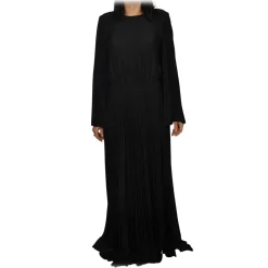 Elisabetta Franchi - Pleated Lurex Fabric Dress - Black - Dress - Made in Italy - Luxury Exclusive Collection - Avvenice^ Jackets | Dresses