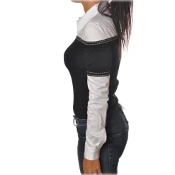 Elisabetta Franchi - Shirt Body - Black White - Shirt - Made in Italy - Luxury Exclusive Collection - Avvenice^ Shirts