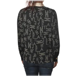 Elisabetta Franchi - Shirt with Long Sleeve - Black - Shirt - Made in Italy - Luxury Exclusive Collection - Avvenice^ Shirts