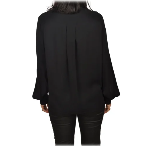 Elisabetta Franchi - Shirt with Gold Details Pockets - Black - Shirt - Made in Italy - Luxury Exclusive Collection - Avvenice^ Shirts