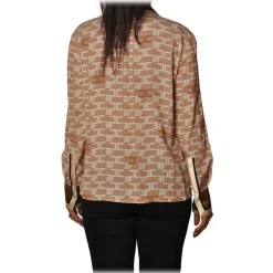 Elisabetta Franchi - Shirt with Long Sleeve - Camel - Shirt - Made in Italy - Luxury Exclusive Collection - Avvenice^ Shirts