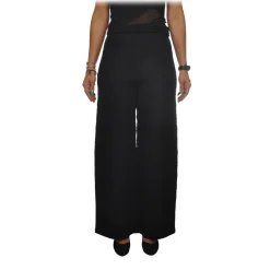 Elisabetta Franchi - Stretch Knit Pants - Black - Trousers - Made in Italy - Luxury Exclusive Collection - Avvenice^ Trousers