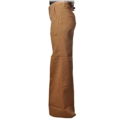 Elisabetta Franchi - Wide Leg Trousers with Chain - Camel - Trousers - Made in Italy - Luxury Exclusive Collection - Avvenice^ Trousers