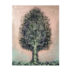 Eliza Oynus - Green Tree - Installation - Silk - Linen - Gold - Avvenice^ Installations