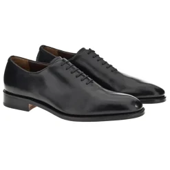 Fabbrica Italiana - Leather Oxfords - Black - Shoes - Handmade in Italy - Luxury - Avvenice^ Shoes