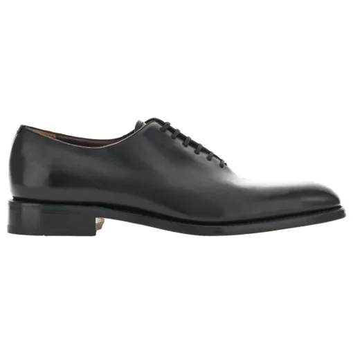 Fabbrica Italiana - Leather Oxfords - Black - Shoes - Handmade in Italy - Luxury - Avvenice^ Shoes