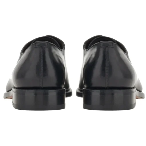 Fabbrica Italiana - Leather Oxfords - Black - Shoes - Handmade in Italy - Luxury - Avvenice^ Shoes