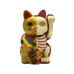 Fame Master - Small Fortune Cat - Gold - 4D Master - Mighty Jaxx - Jason Freeny - Body Anatomy - XX Ray - Art Toys - Avvenice