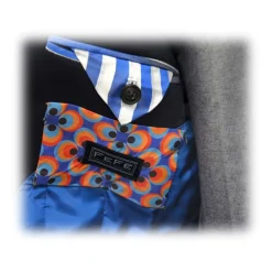Fefe Napoli Fefè Napoli - Dark Blue Technical Trench Coat - Jackets - Handmade in Italy - Luxury Exclusive Collection - Avvenice