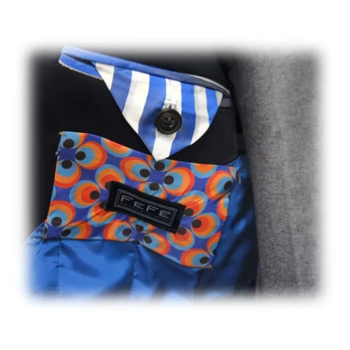 Fefe Napoli Fefè Napoli - Dark Blue Technical Trench Coat - Jackets - Handmade in Italy - Luxury Exclusive Collection - Avvenice
