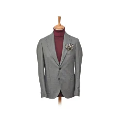Fefe Napoli Fefè Napoli - Lacharmant Wool Gray Jacket - Jackets - Handmade in Italy - Luxury Exclusive Collection - Avvenice
