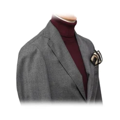 Fefe Napoli Fefè Napoli - Lacharmant Wool Gray Jacket - Jackets - Handmade in Italy - Luxury Exclusive Collection - Avvenice