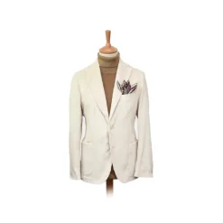 Fefe Napoli Fefè Napoli - Larocciatore White Velvet Jacket - Jackets - Handmade in Italy - Luxury Exclusive Collection - Avvenice^ Jackets