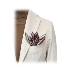 Fefe Napoli Fefè Napoli - Larocciatore White Velvet Jacket - Jackets - Handmade in Italy - Luxury Exclusive Collection - Avvenice^ Jackets