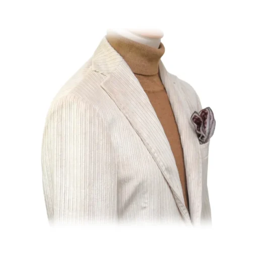Fefe Napoli Fefè Napoli - Larocciatore White Velvet Jacket - Jackets - Handmade in Italy - Luxury Exclusive Collection - Avvenice^ Jackets