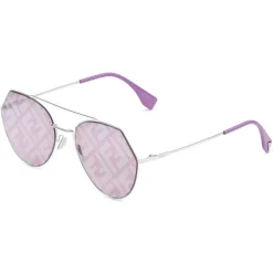 Fendi - Eyeline - Aviator Sunglasses - Purple - Sunglasses - Eyewear - Avvenice