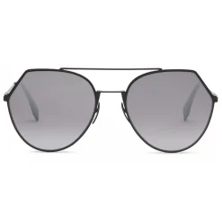 Fendi - Eyeline - Black Rounded Sunglasses - Sunglasses - Eyewear - Avvenice
