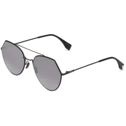 Fendi - Eyeline - Black Rounded Sunglasses - Sunglasses - Eyewear - Avvenice