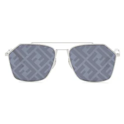 Fendi - Eyeline - Rectangular Sunglasses - Palladium - Sunglasses - Eyewear - Avvenice
