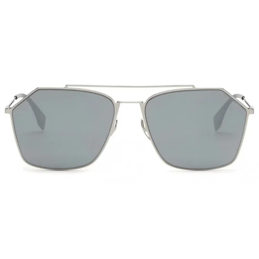 Fendi - Eyeline - Ruthenium Asian Fit Square Sunglasses - Sunglasses - Eyewear - Avvenice