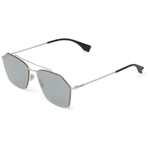 Fendi - Eyeline - Ruthenium Asian Fit Square Sunglasses - Sunglasses - Eyewear - Avvenice