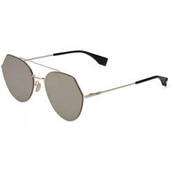 Fendi - Eyeline - Soft Gold Rounded Sunglasses - Sunglasses - Eyewear - Avvenice^ Sunglasses & Eyewear