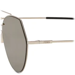 Fendi - Eyeline - Soft Gold Rounded Sunglasses - Sunglasses - Eyewear - Avvenice^ Sunglasses & Eyewear
