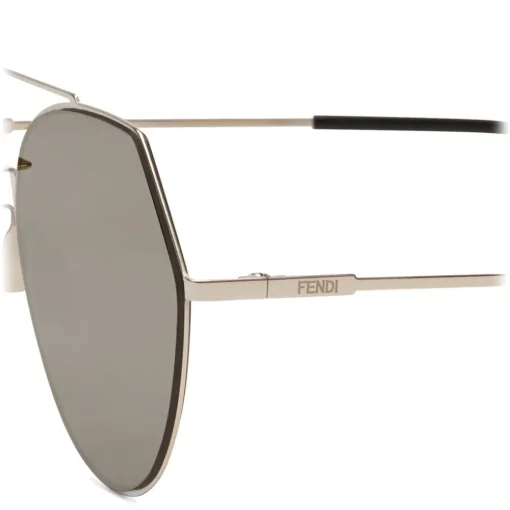 Fendi - Eyeline - Soft Gold Rounded Sunglasses - Sunglasses - Eyewear - Avvenice^ Sunglasses & Eyewear