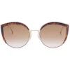 Fendi - F is - Cat-Eye Oversize Sunglasses - Brown - Sunglasses - Eyewear - Avvenice^ Sunglasses & Eyewear