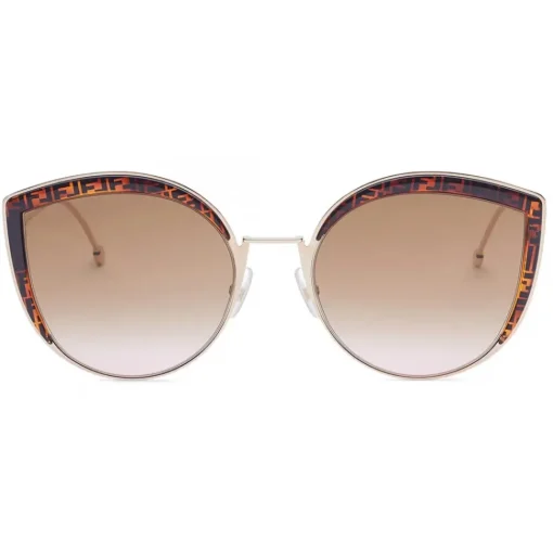 Fendi - F is - Cat-Eye Oversize Sunglasses - Brown - Sunglasses - Eyewear - Avvenice^ Sunglasses & Eyewear