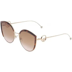 Fendi - F is - Cat-Eye Oversize Sunglasses - Brown - Sunglasses - Eyewear - Avvenice^ Sunglasses & Eyewear