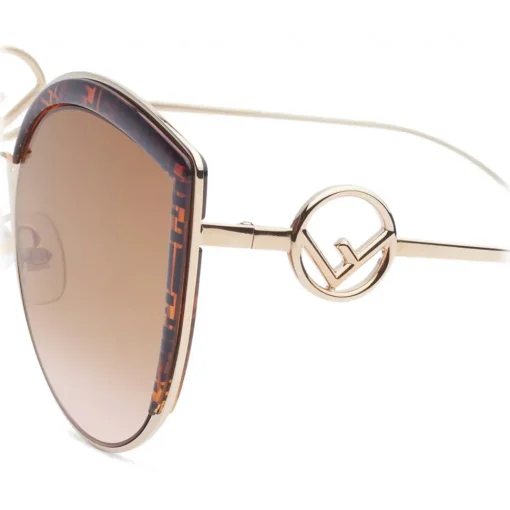 Fendi - F is - Cat-Eye Oversize Sunglasses - Brown - Sunglasses - Eyewear - Avvenice^ Sunglasses & Eyewear