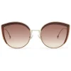Fendi - F is - Copper Cat Eye Oversize Sunglasses - Sunglasses - Eyewear - Avvenice^ Sunglasses & Eyewear