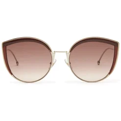 Fendi - F is - Copper Cat Eye Oversize Sunglasses - Sunglasses - Eyewear - Avvenice^ Sunglasses & Eyewear