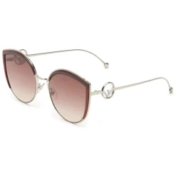 Fendi - F is - Copper Cat Eye Oversize Sunglasses - Sunglasses - Eyewear - Avvenice^ Sunglasses & Eyewear