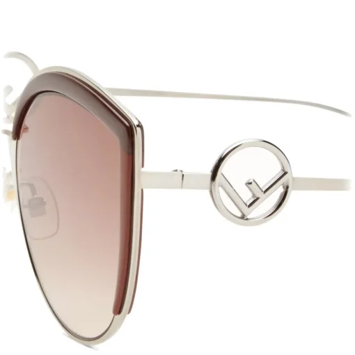 Fendi - F is - Copper Cat Eye Oversize Sunglasses - Sunglasses - Eyewear - Avvenice^ Sunglasses & Eyewear
