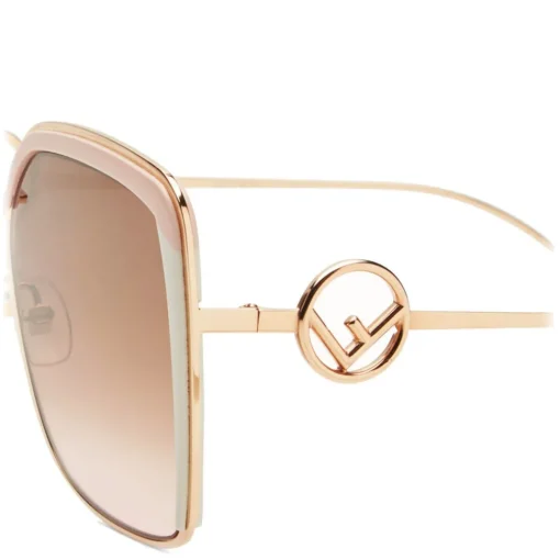 Fendi - F is - Copper Square Oversize Sunglasses - Sunglasses - Eyewear - Avvenice^ Sunglasses & Eyewear