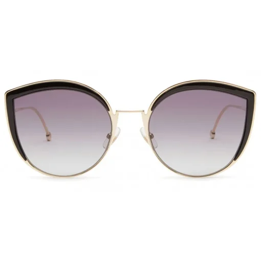 Fendi - F is - Gold Cat Eye Oversize Sunglasses - Sunglasses - Eyewear - Avvenice
