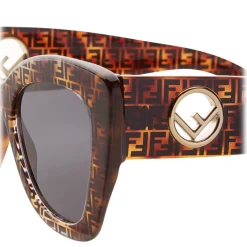 Fendi - F is - Havana FF Cat Eye Sunglasses - Sunglasses - Eyewear - Avvenice