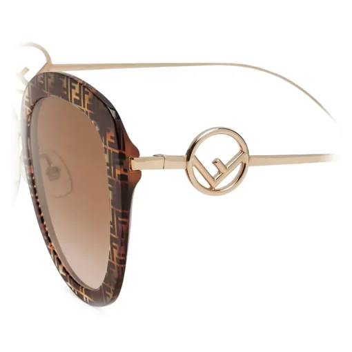Fendi - F is - Round Sunglasses - Havana - Sunglasses - Eyewear - Avvenice^ Sunglasses & Eyewear