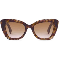 Fendi - F is - Square Sunglasses - Havana - Sunglasses - Eyewear - Avvenice