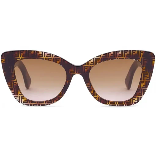 Fendi - F is - Square Sunglasses - Havana - Sunglasses - Eyewear - Avvenice