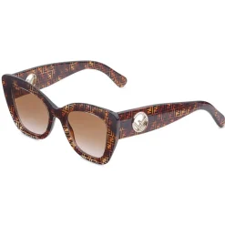 Fendi - F is - Square Sunglasses - Havana - Sunglasses - Eyewear - Avvenice