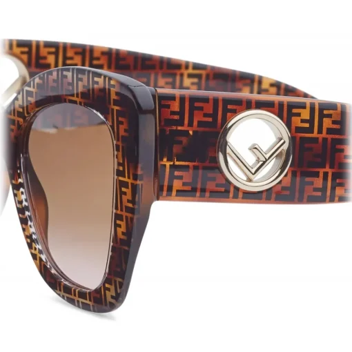 Fendi - F is - Square Sunglasses - Havana - Sunglasses - Eyewear - Avvenice