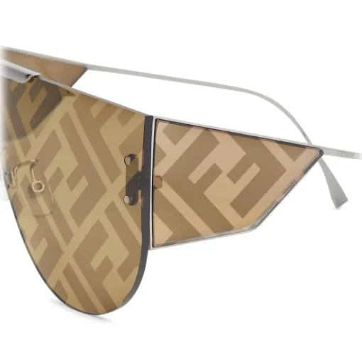 Fendi - Fabulous 2.0 - Shield Sunglasses - Brown - Sunglasses - Eyewear - Avvenice