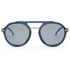 Fendi - Fantastic - Blue Round Aviator Sunglasses Fashion Show FW17-18 - Sunglasses - Eyewear - Avvenice^ Sunglasses & Eyewear