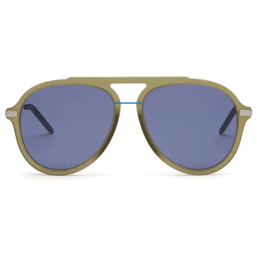 Fendi - Fantastic - Satin Green Aviator Oversize Sunglasses - Sunglasses - Eyewear - Avvenice